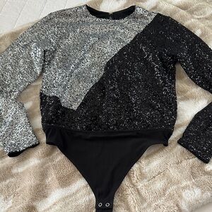 Express sequin body suit